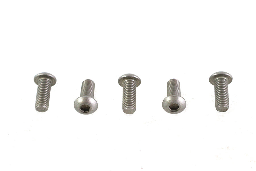Colony Allen Button Head Screws Stainless Steel 1/4 inch-28 x 5/8 inch (Pack of 5)