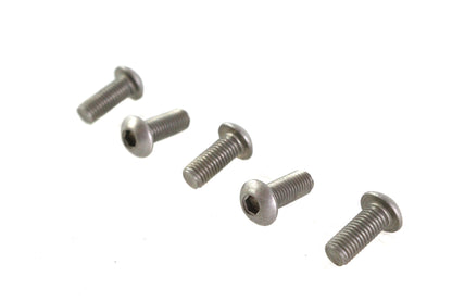 Colony Allen Button Head Screws Stainless Steel 1/4 inch-28 x 5/8 inch (Pack of 5)