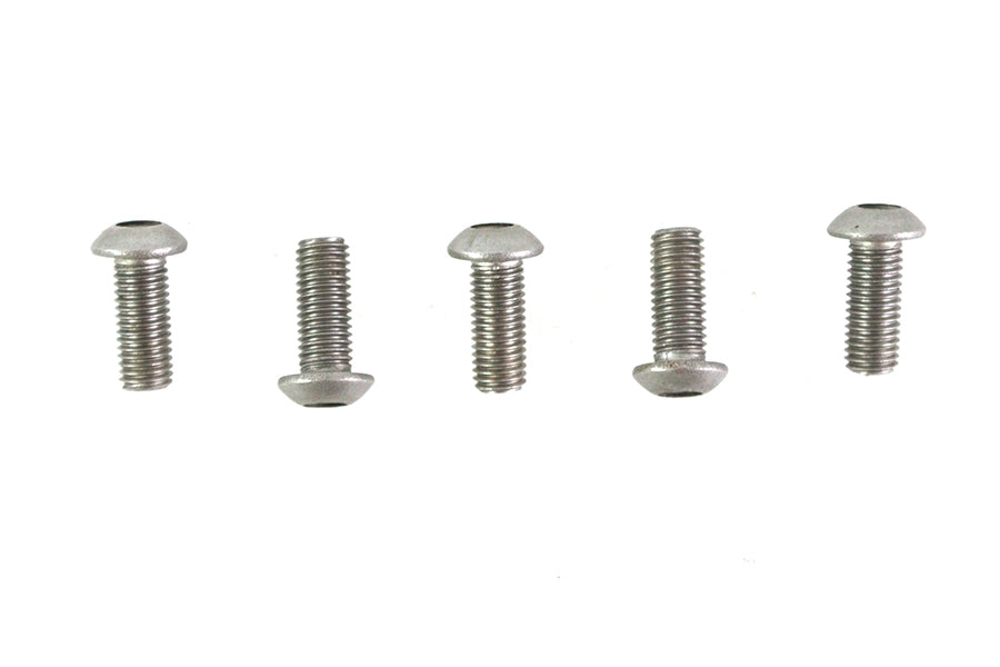 Colony Allen Button Head Screws Stainless Steel 1/4 inch-28 x 5/8 inch (Pack of 5)