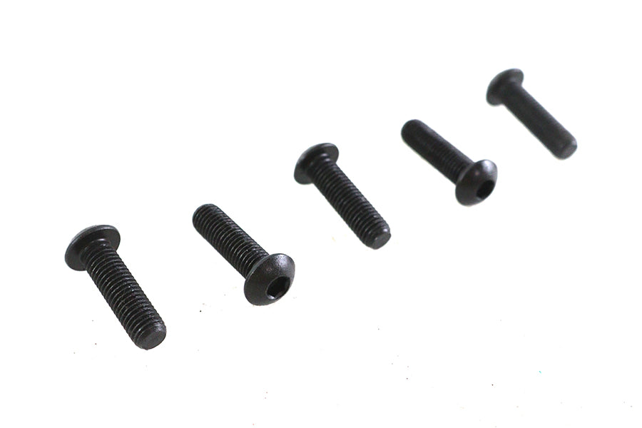 Colony Allen Button Head Screws Black 1/4-28 x 7/8 inch (Pack of 5)