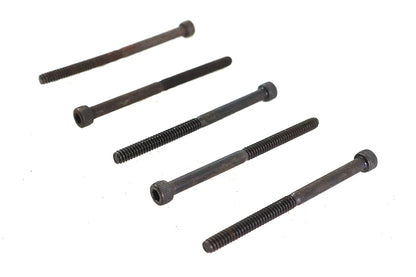 V-Twin 6-32 x 2 Inch Black Allen Socket Cap Screw - Pack of 5
