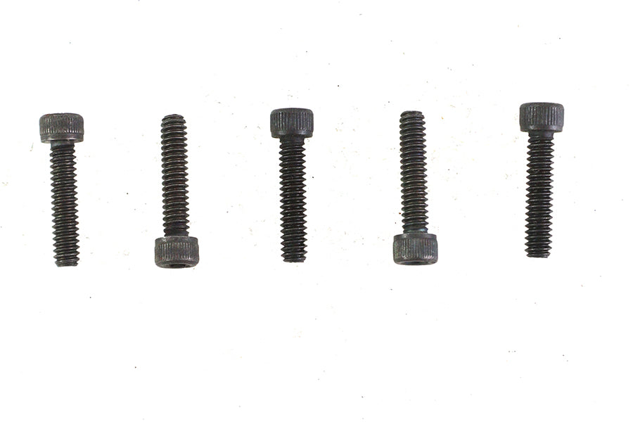 V-Twin 10-24 x 7/8 inch Allen Socket Cap Screw Black (Pack of 5)
