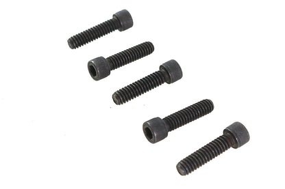 V-Twin 1/4 Inch-20 x 1 Inch Allen Socket Cap Screw Black - Pack of 5