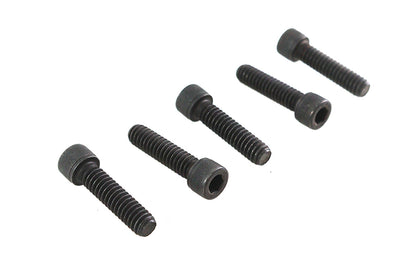 V-Twin 1/4 Inch-20 x 1 Inch Allen Socket Cap Screw Black - Pack of 5