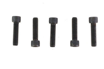 V-Twin 1/4 Inch-20 x 1 Inch Allen Socket Cap Screw Black - Pack of 5