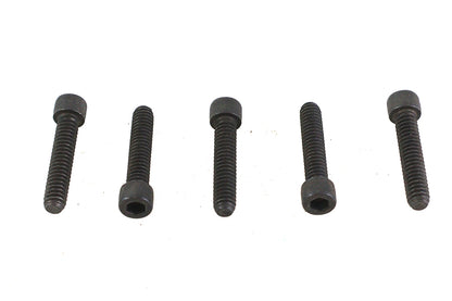 V-Twin 1/4 inch-20 x 1-1/4 inch Allen Socket Cap Screw Black (Pack of 5)