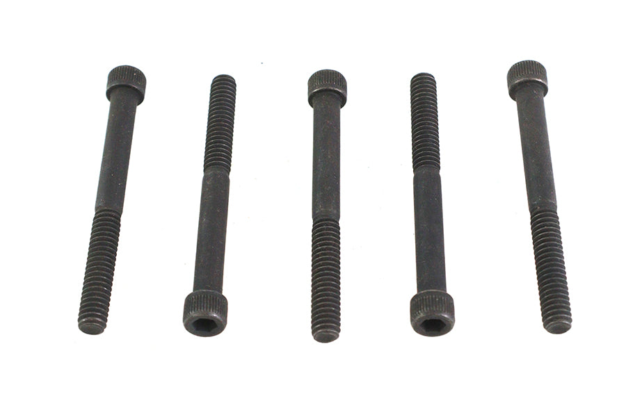 V-Twin 1/4 inch-20 x 2-1/2 inch Allen Socket Cap Screw Black (Pack of 5)