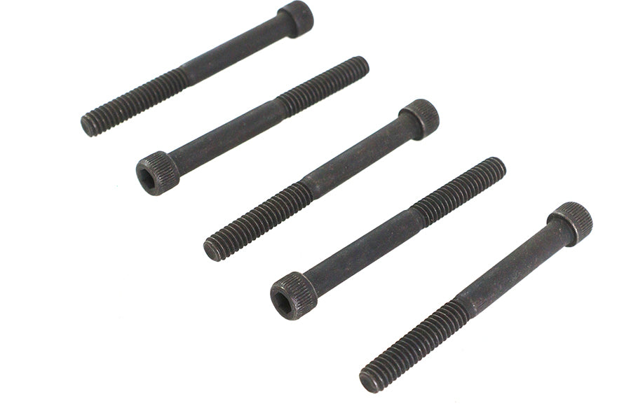 V-Twin 1/4 inch-20 x 2-1/2 inch Allen Socket Cap Screw Black (Pack of 5)