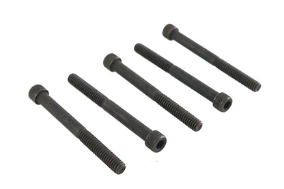 V-Twin 1/4 inch-20 x 2-1/2 inch Allen Socket Cap Screw Black (Pack of 5)