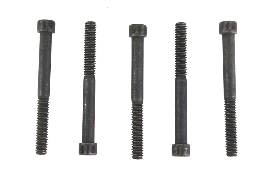 V-Twin 1/4 inch-20 x 2-1/2 inch Allen Socket Cap Screw Black (Pack of 5)