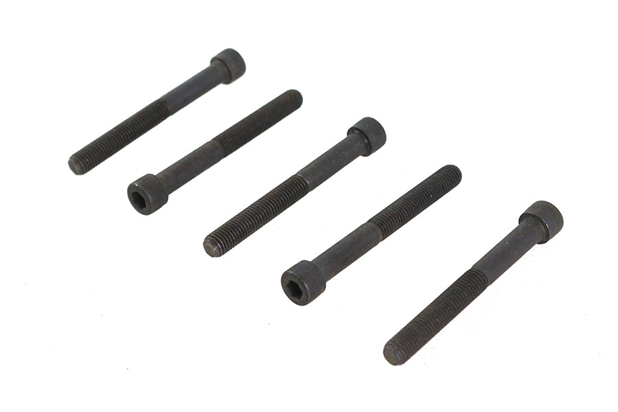 V-Twin 1/4 Inch-28 x 2-1/4 Inch Allen Socket Cap Screw Black (Pack of 5)