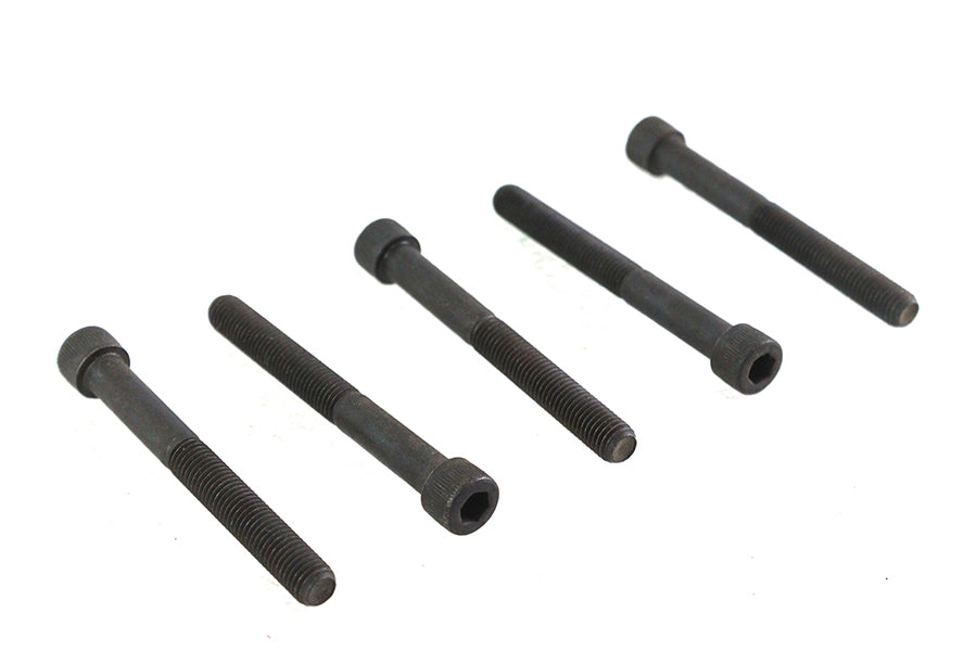 V-Twin 1/4 Inch-28 x 2-1/4 Inch Allen Socket Cap Screw Black (Pack of 5)