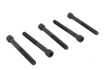 V-Twin 1/4 Inch-28 x 2-1/4 Inch Allen Socket Cap Screw Black (Pack of 5)