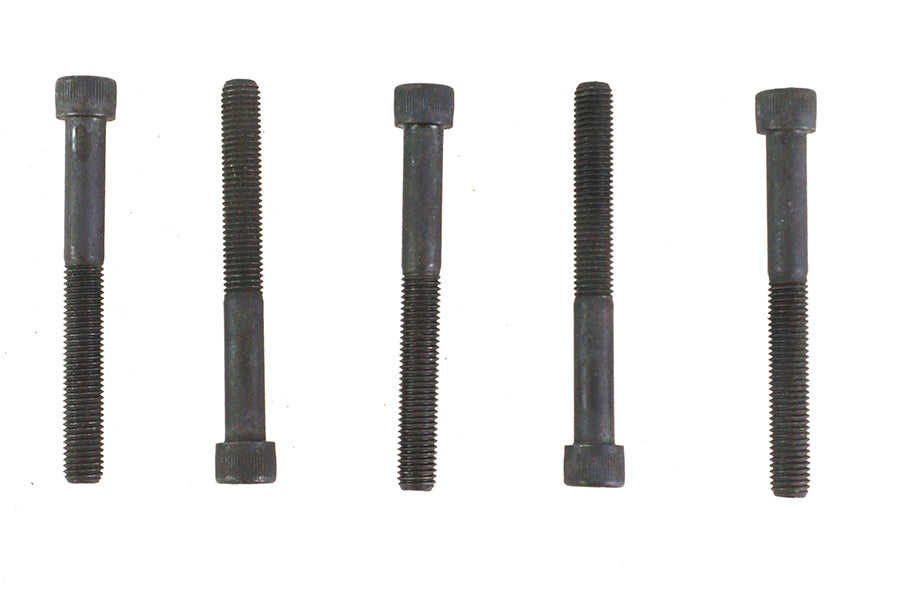 V-Twin 1/4 Inch-28 x 2-1/4 Inch Allen Socket Cap Screw Black (Pack of 5)