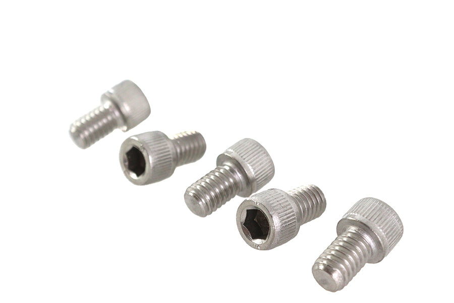V-Twin 5/16 inch-18 x 1/2 inch Allen Socket Cap Screw Black (Pack of 5)