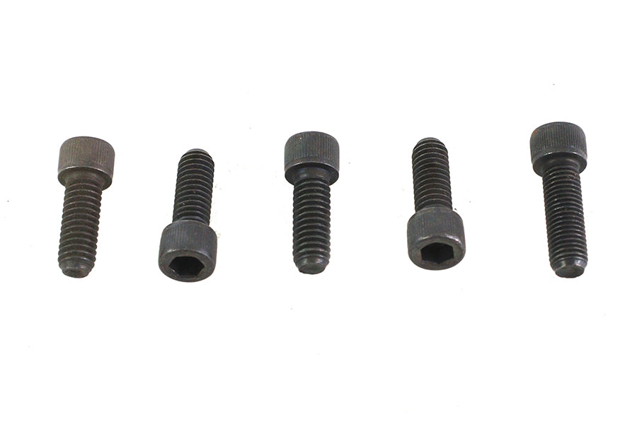 V-Twin 5/16 Inch-18 x 7/8 Inch Allen Socket Cap Screw Black - Pack of 5