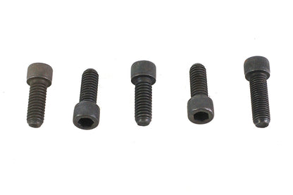 V-Twin 5/16 Inch-18 x 7/8 Inch Allen Socket Cap Screw Black - Pack of 5