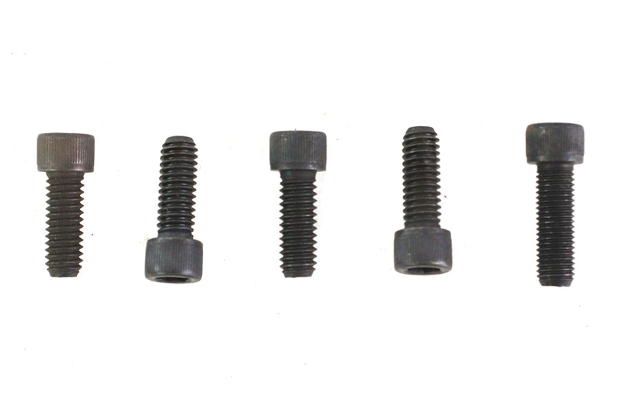 V-Twin 5/16 Inch-18 x 7/8 Inch Allen Socket Cap Screw Black - Pack of 5