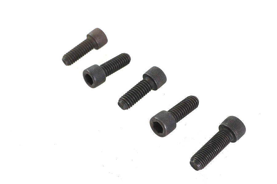 V-Twin 5/16 Inch-18 x 7/8 Inch Allen Socket Cap Screw Black - Pack of 5