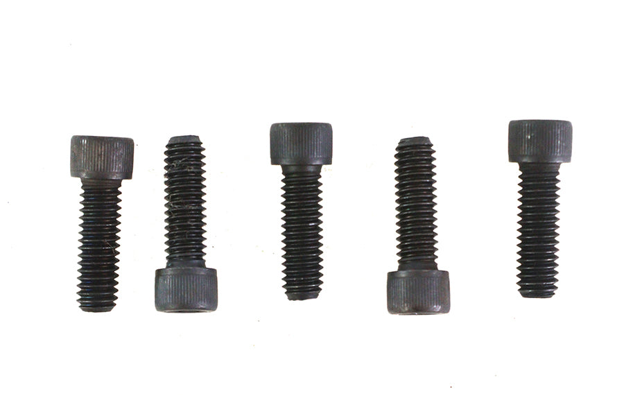 V-Twin 5/16 inch-18 x 1 inch Allen Socket Cap Screw Black (Pack of 5)