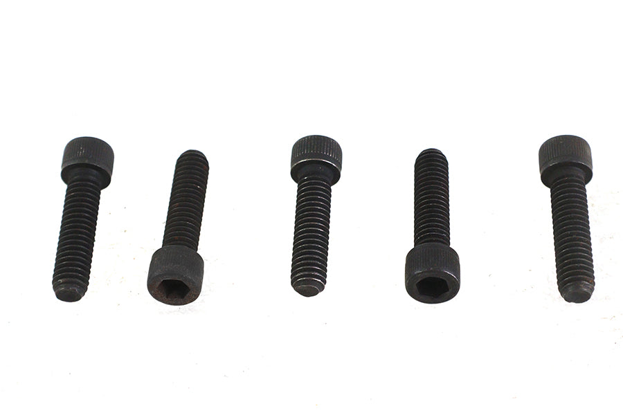 V-Twin 5/16 inch-18 x 1-1/4 inch Allen Socket Cap Screw Black (Pack of 5)
