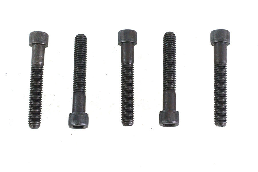 V-Twin 5/16 inch-18 x 2 inch Allen Socket Cap Screw Black (Pack of 5)