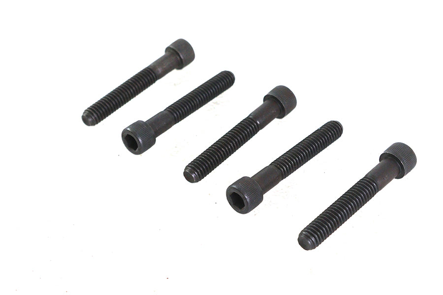 V-Twin 5/16 inch-18 x 2 inch Allen Socket Cap Screw Black (Pack of 5)