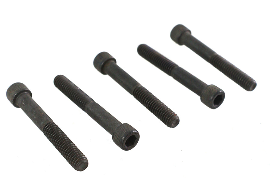 V-Twin 5/16-18 x 2-1/2 inch Allen Socket Cap Screw Black (Pack of 5)