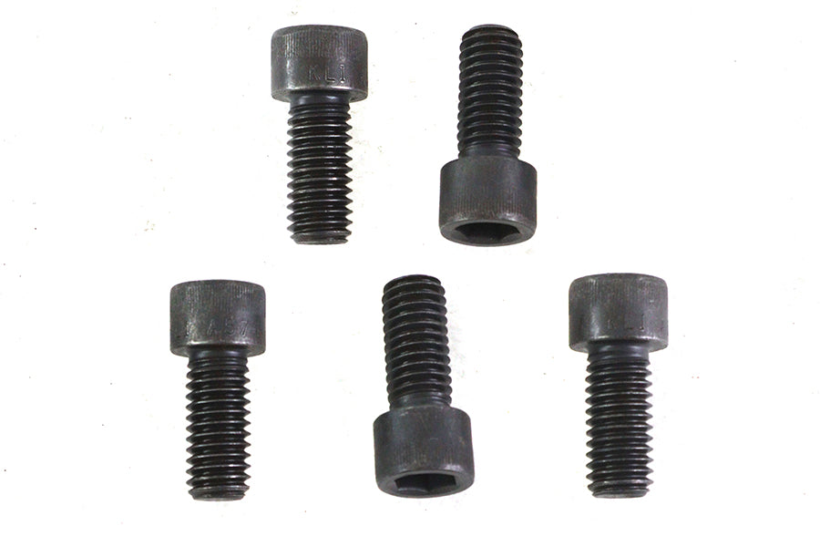 V-Twin 7/16 inch-14 x 1 inch Allen Socket Cap Screw Black (Pack of 5)