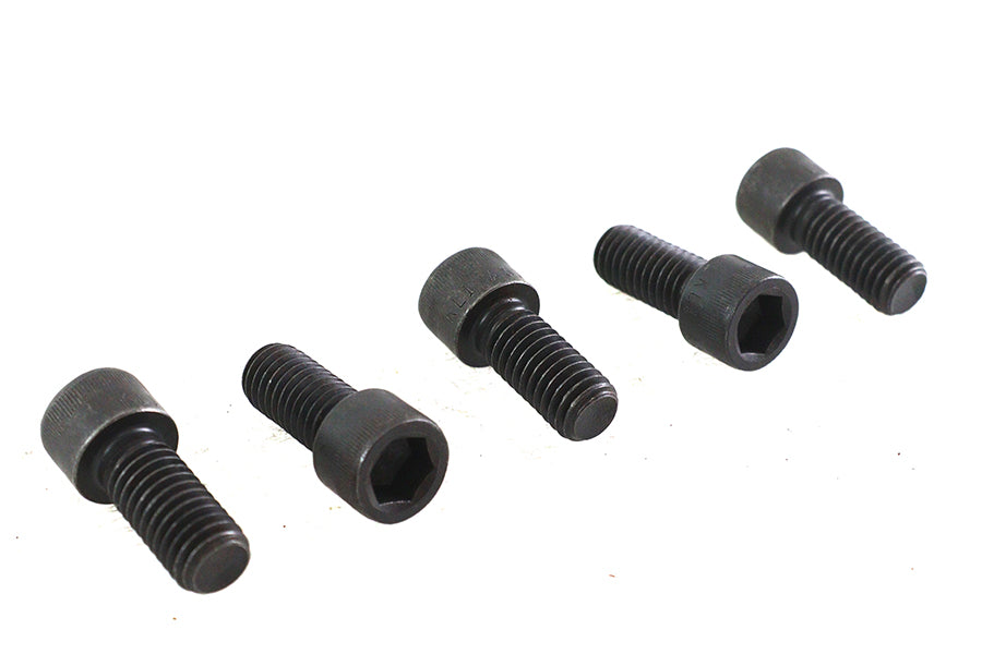 V-Twin 7/16 inch-14 x 1 inch Allen Socket Cap Screw Black (Pack of 5)