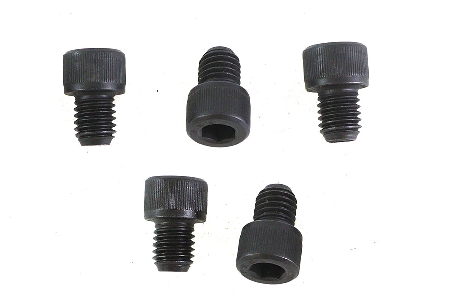 V-Twin 1/2 inch-13 x 5/8 inch Allen Socket Cap Screw Black, Pack of 5