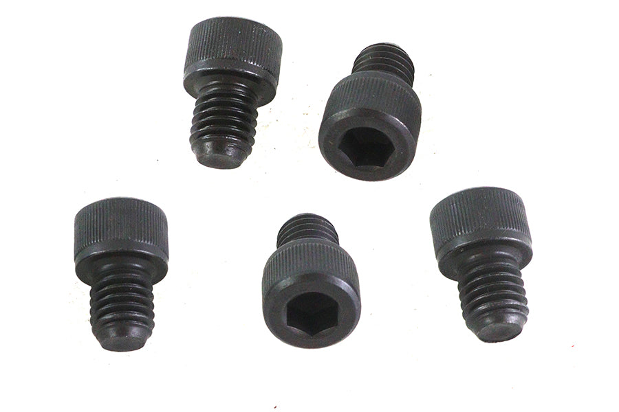 V-Twin 1/2 inch-13 x 5/8 inch Allen Socket Cap Screw Black, Pack of 5