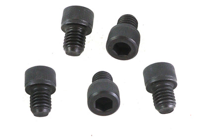 V-Twin 1/2 inch-13 x 5/8 inch Allen Socket Cap Screw Black, Pack of 5