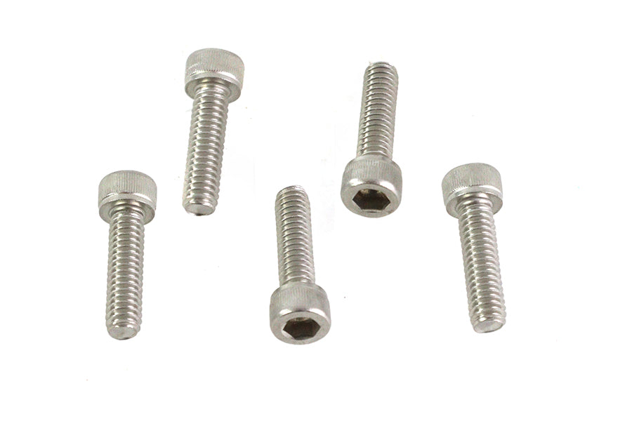 V-Twin 8-32 x 5/8 inch Allen Socket Cap Screw in Stainless Steel (Pack of 5)