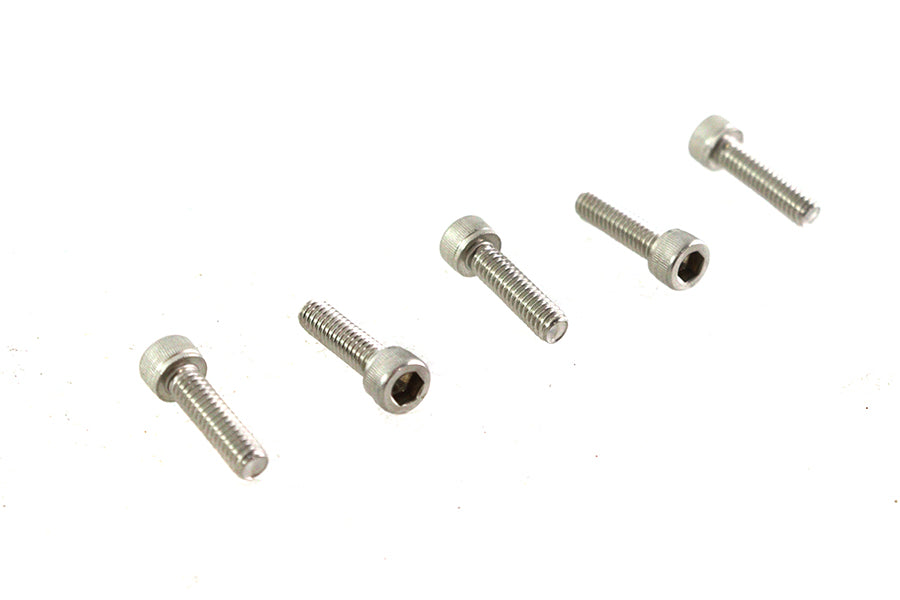 V-Twin 8-32 x 5/8 inch Allen Socket Cap Screw in Stainless Steel (Pack of 5)
