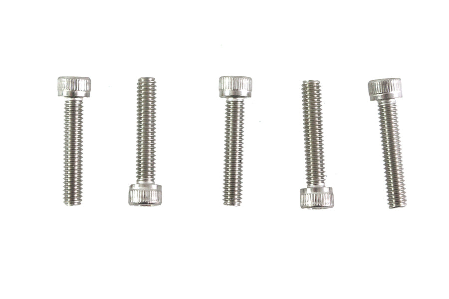 V-Twin 8-32 x 7/8 inch Stainless Steel Allen Socket Cap Screw (Pack of 5)