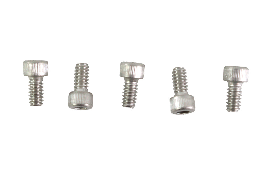 V-Twin 10-24 x 3/8 Inch Allen Socket Cap Screw in Stainless Steel (Pack of 5)