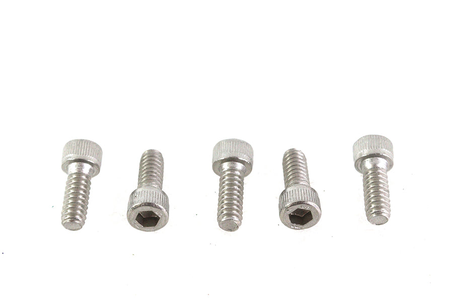 V-Twin 10-24 x 1/2 inch Stainless Steel Allen Socket Cap Screw - Pack of 5