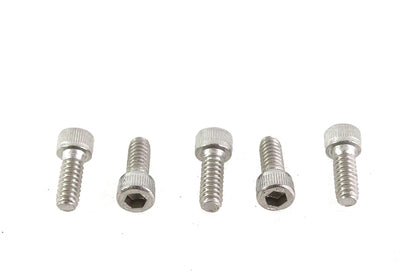 V-Twin 10-24 x 1/2 inch Stainless Steel Allen Socket Cap Screw - Pack of 5