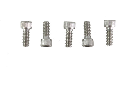V-Twin 10-24 x 1/2 inch Stainless Steel Allen Socket Cap Screw - Pack of 5