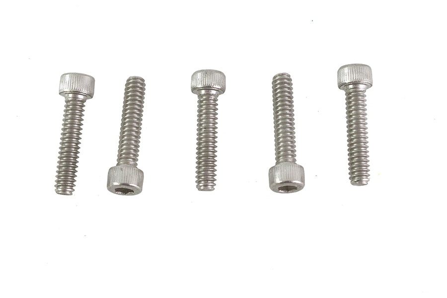 V-Twin 10-24 x 7/8 Inch Stainless Steel Allen Socket Cap Screw, Pack of 5