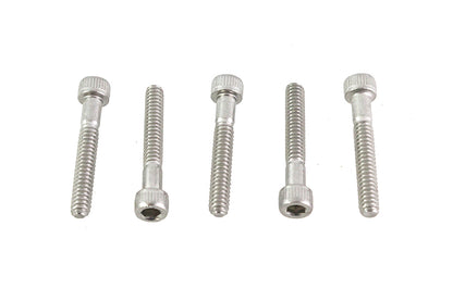 V-Twin 10-24 x 1-1/4 inch Stainless Steel Allen Socket Cap Screw, Pack of 5