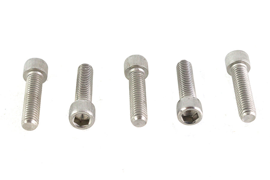 V-Twin 39mm Triple Tree Bolt Set Stainless Steel – Motorcycle Handlebar Mounting Hardware