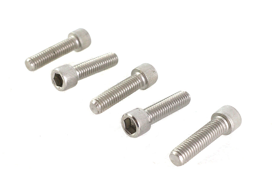 V-Twin 39mm Triple Tree Bolt Set Stainless Steel – Motorcycle Handlebar Mounting Hardware