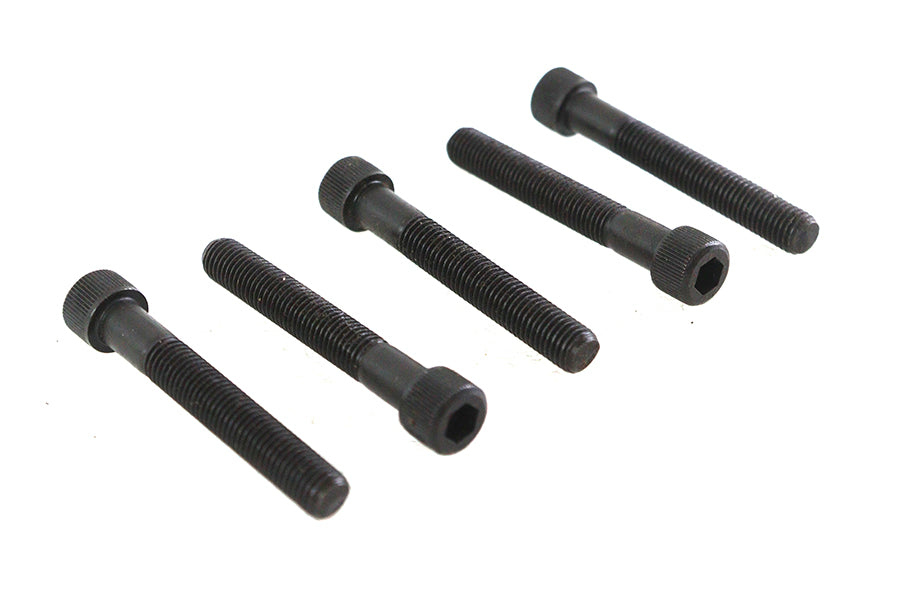 V-Twin 1/4 inch-28 x 1-3/4 inch Allen Socket Cap Screw Black (Pack of 5)