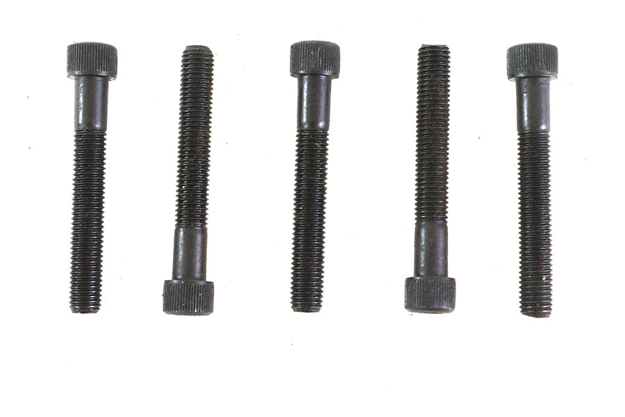 V-Twin 1/4 inch-28 x 1-3/4 inch Allen Socket Cap Screw Black (Pack of 5)