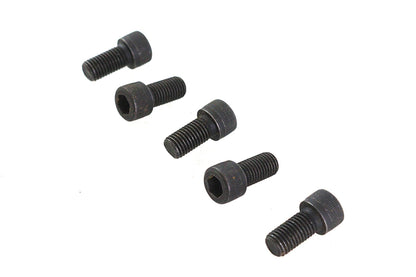 V-Twin 5/16 inch-24 x 5/8 inch Allen Socket Cap Screw Black - Pack of 5