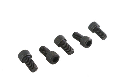 V-Twin 5/16 inch-24 x 5/8 inch Allen Socket Cap Screw Black - Pack of 5