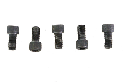 V-Twin 5/16 inch-24 x 5/8 inch Allen Socket Cap Screw Black - Pack of 5
