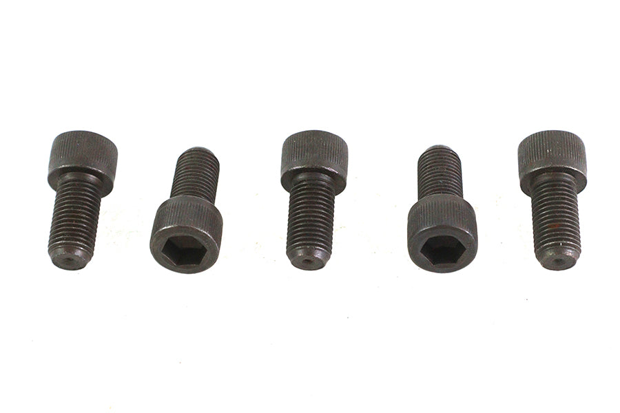 V-Twin 3/8 inch-24 x 3/4 inch Allen Socket Cap Screw Black (Pack of 5)